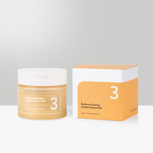 Numbuzin No.3 Radiance Glowing Jumbo Essence Pad 150ml