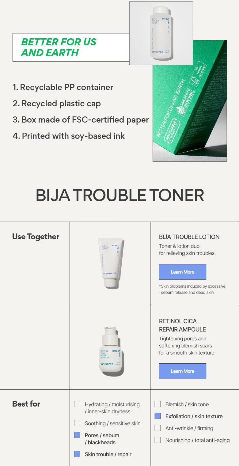 Innisfree Bija Trouble Toner 170ml