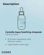COSRX Hydrium Centella Aqua Soothing Ampoule 40ml