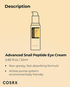 COSRX Advanced Snail Peptide Eye Cream 25ml