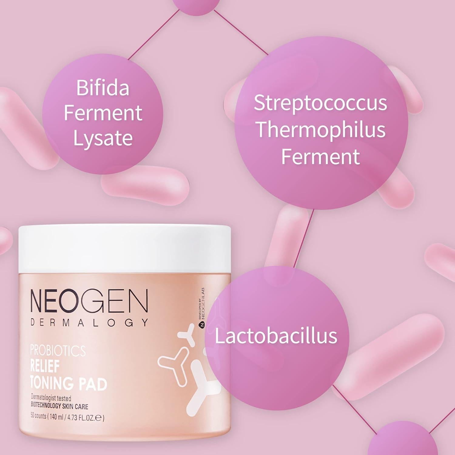 NEOGEN DERMALOGY PROBIOTICS RELIEF TONING PAD