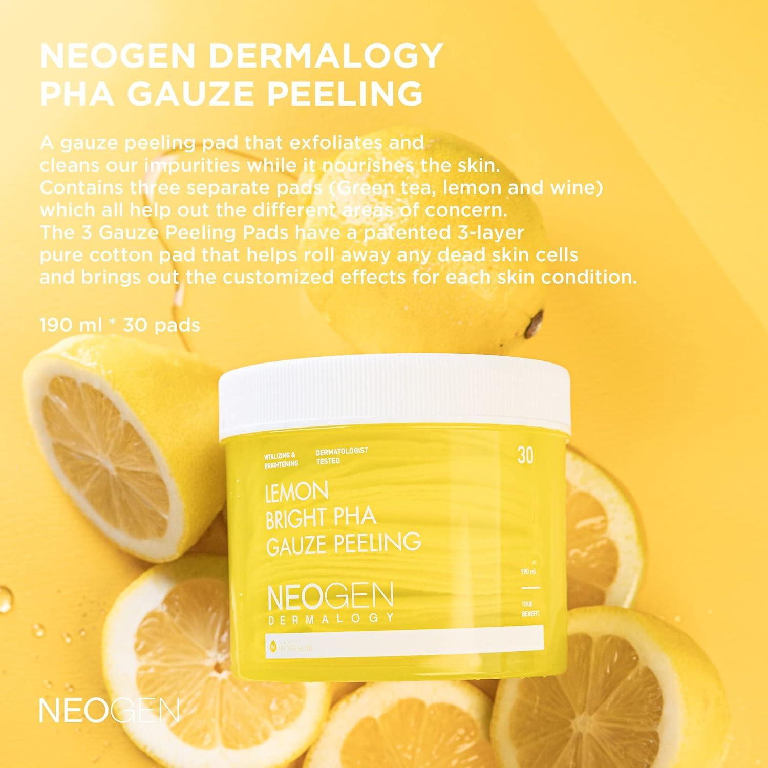NEOGEN DERMALOGY LEMON BRIGHT PHA GAUZE PEELING 190ML
