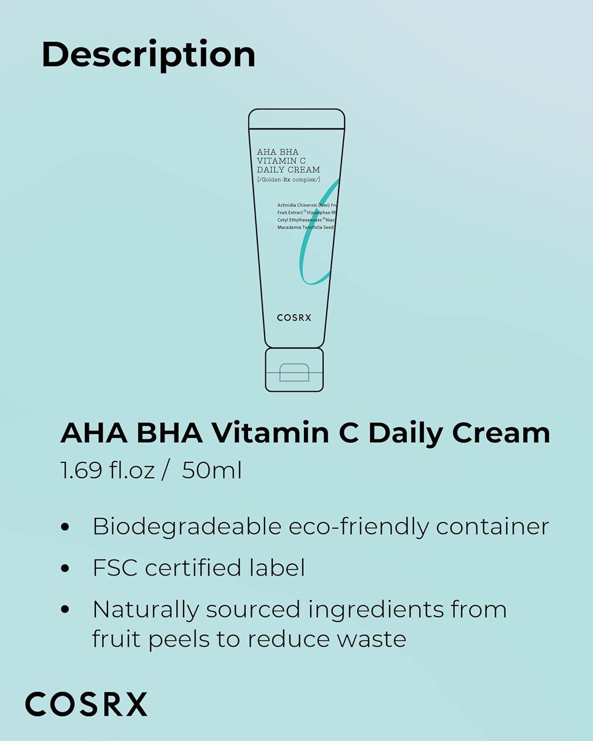 COSRX Refresh AHA BHA Vitamin C Daily Cream 50ml
