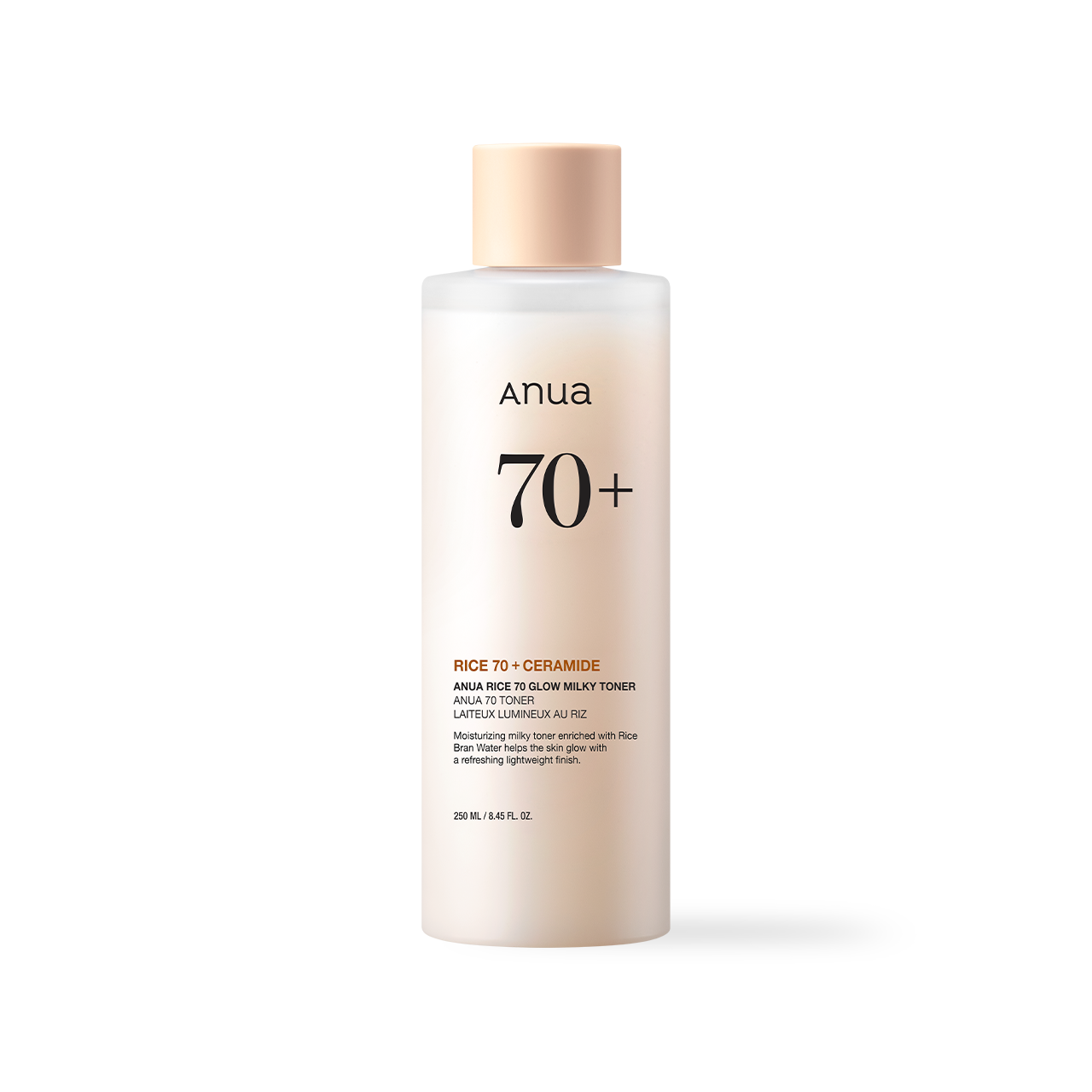 Anua Rice 70 Glow Milky Toner 250ml - side view