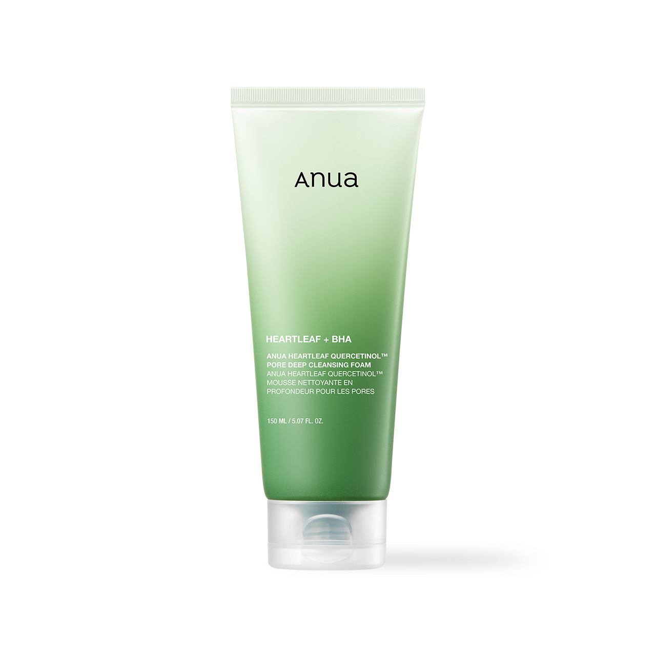 Anua Heartleaf Quercetinol Pore Deep Cleansing Foam 150ml - side view