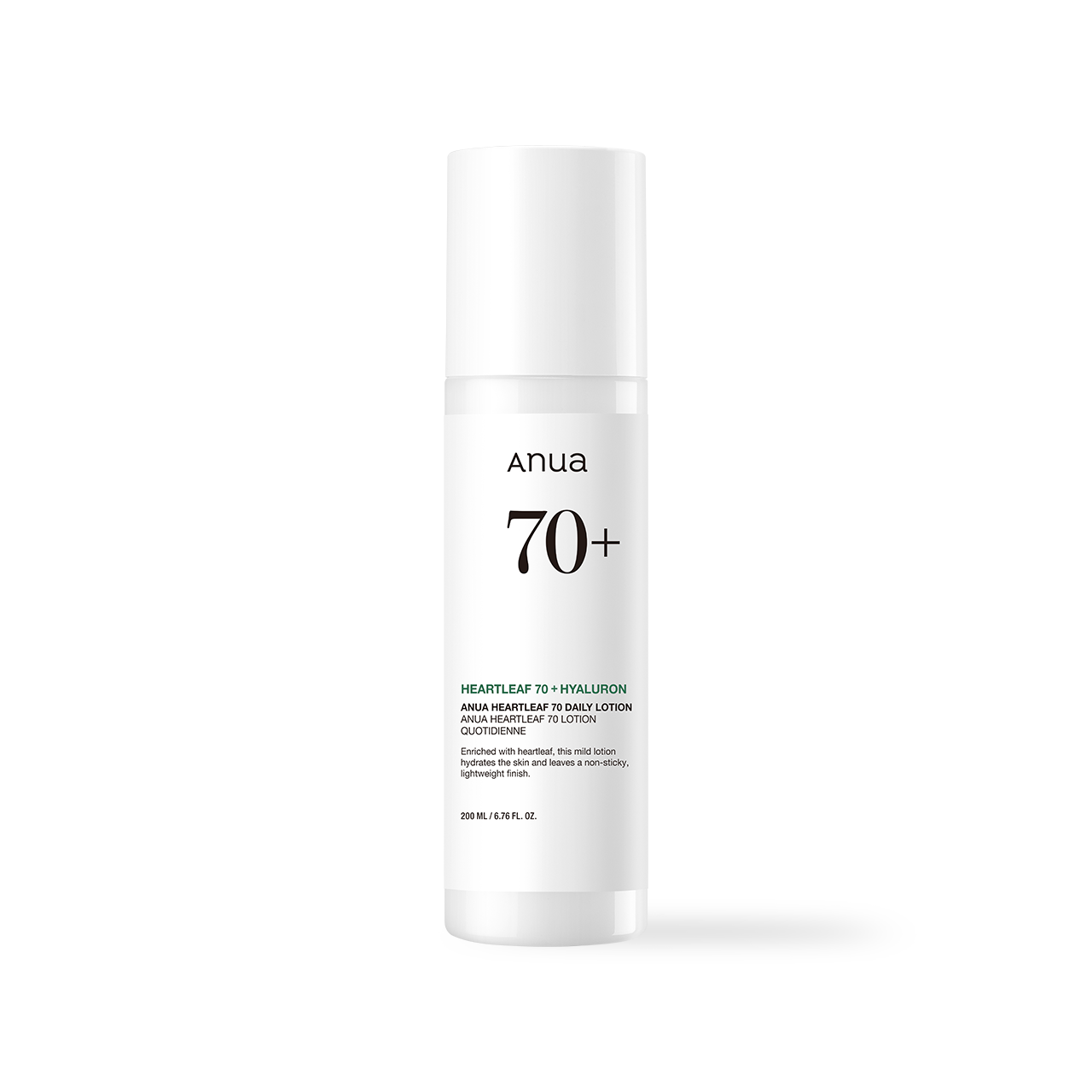 Anua Heartleaf 70% Daily Lotion 200ml - side view