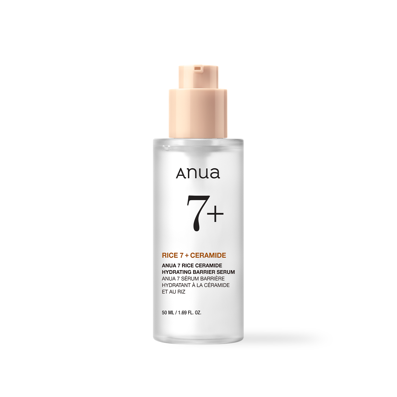 Anua 7 Rice Ceramide Hydrating Barrier Serum 50ml - side view