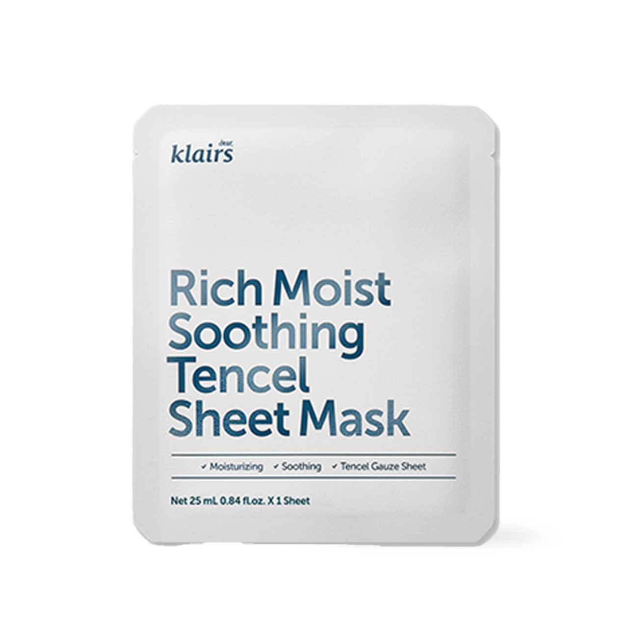 Dear Klairs Rich Moist Soothing Tencel Sheet Mask x 10