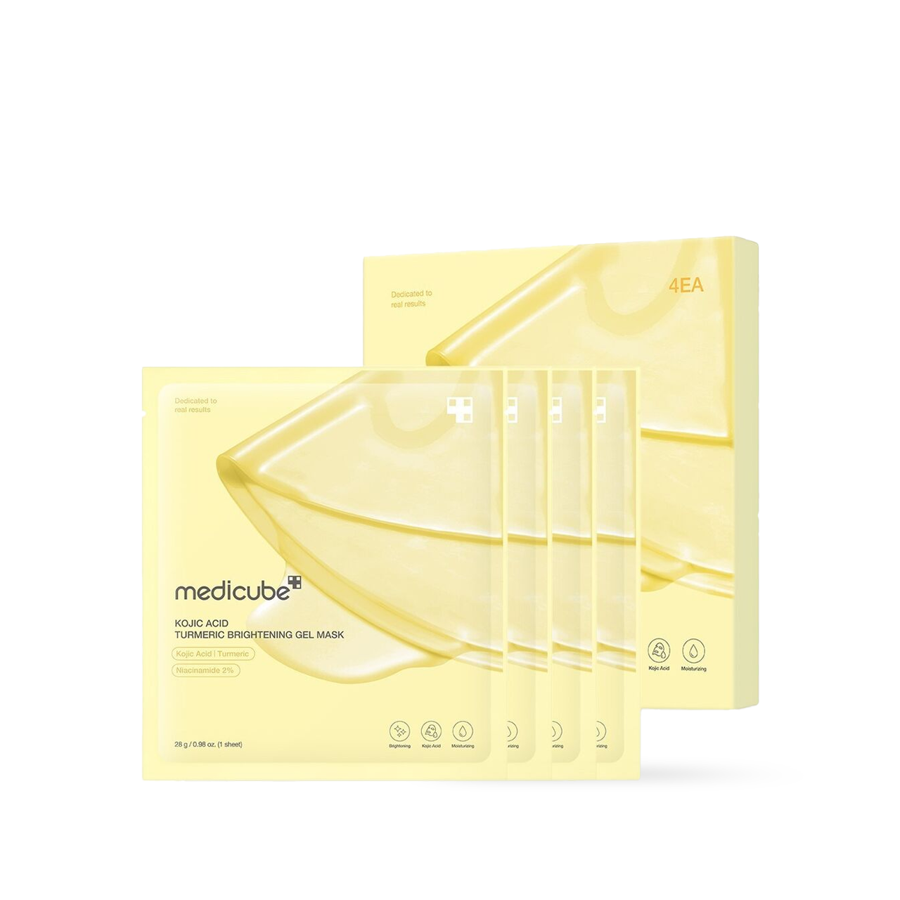 Medicube Kojic Acid Turmeric Brightening Gel Mask | 4P