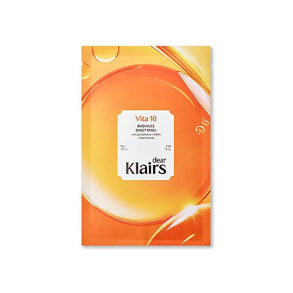 Dear Klairs Vita 10 Radiance Sheet Mask 5ea