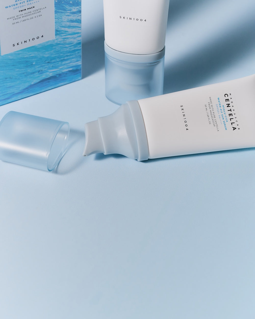 SKIN1004 Madagascar Centella Hyalu-Cica Water-Fit Sun Serum Twin Pack 50ml x 2