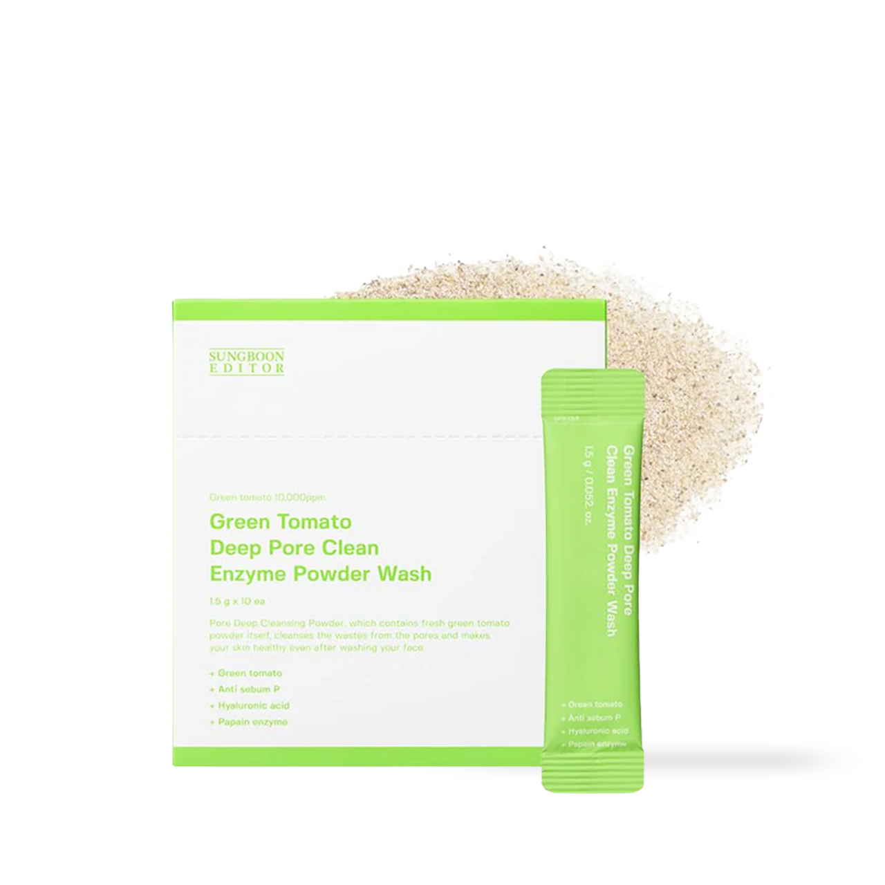 SUNGBOON EDITOR Green Tomato Deep Pore Clean Enzyme Powder Wash