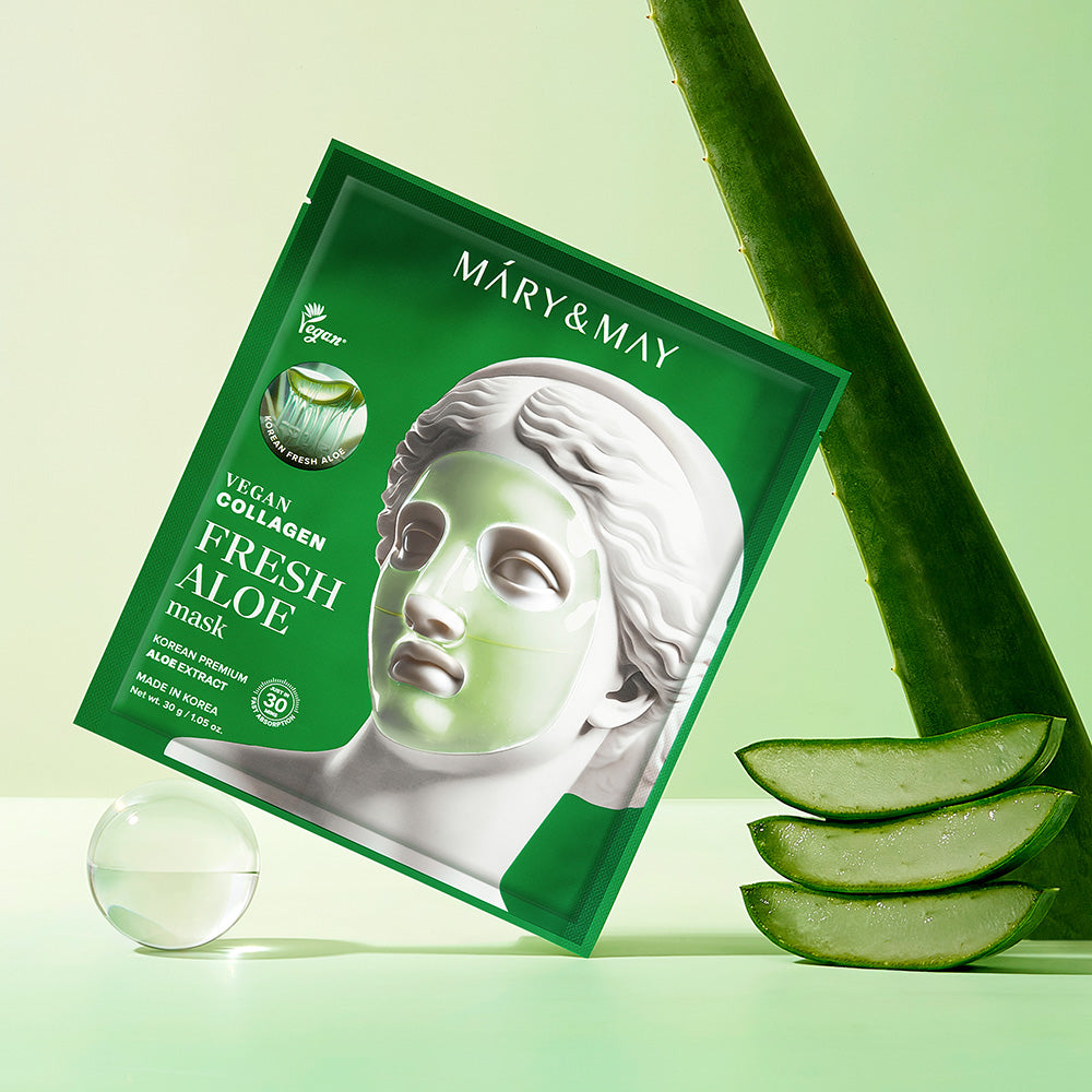 Mary&May Vegan Collagen Fresh Aloe Mask