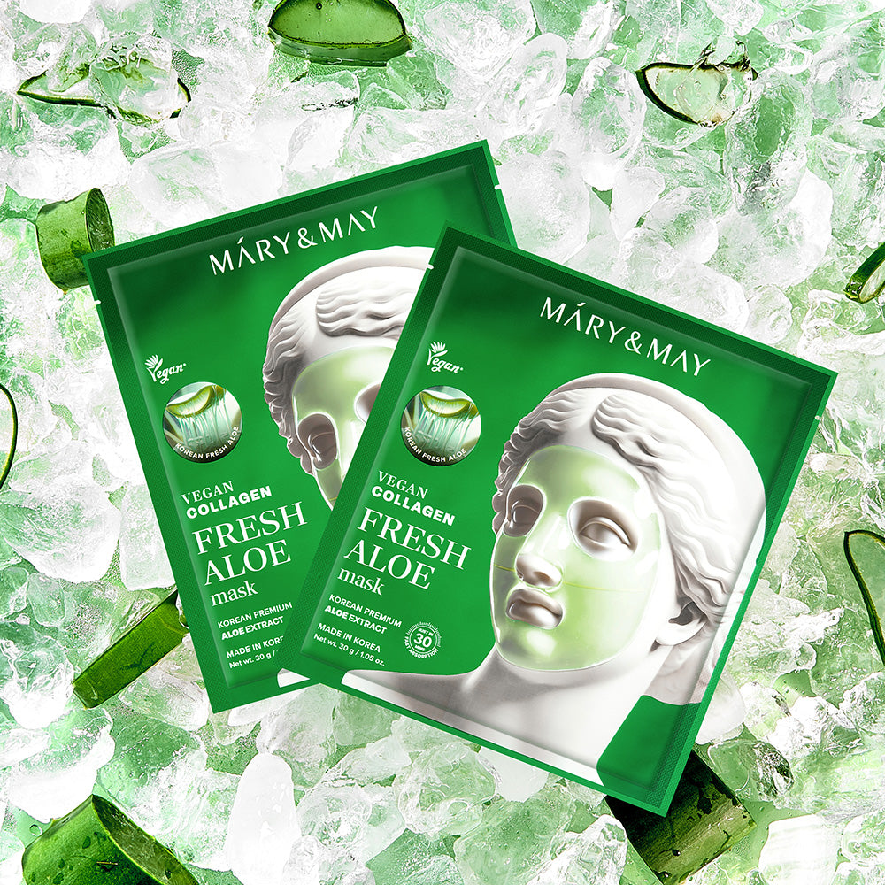 Mary&May Vegan Collagen Fresh Aloe Mask