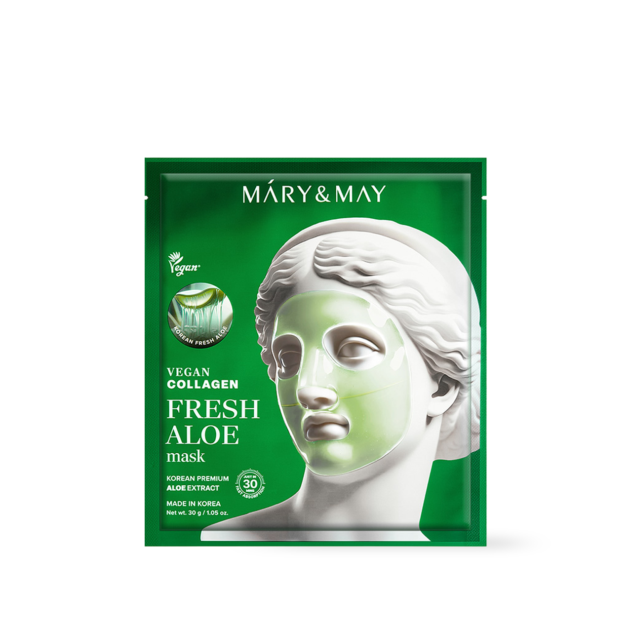 Mary&May Vegan Collagen Fresh Aloe Mask