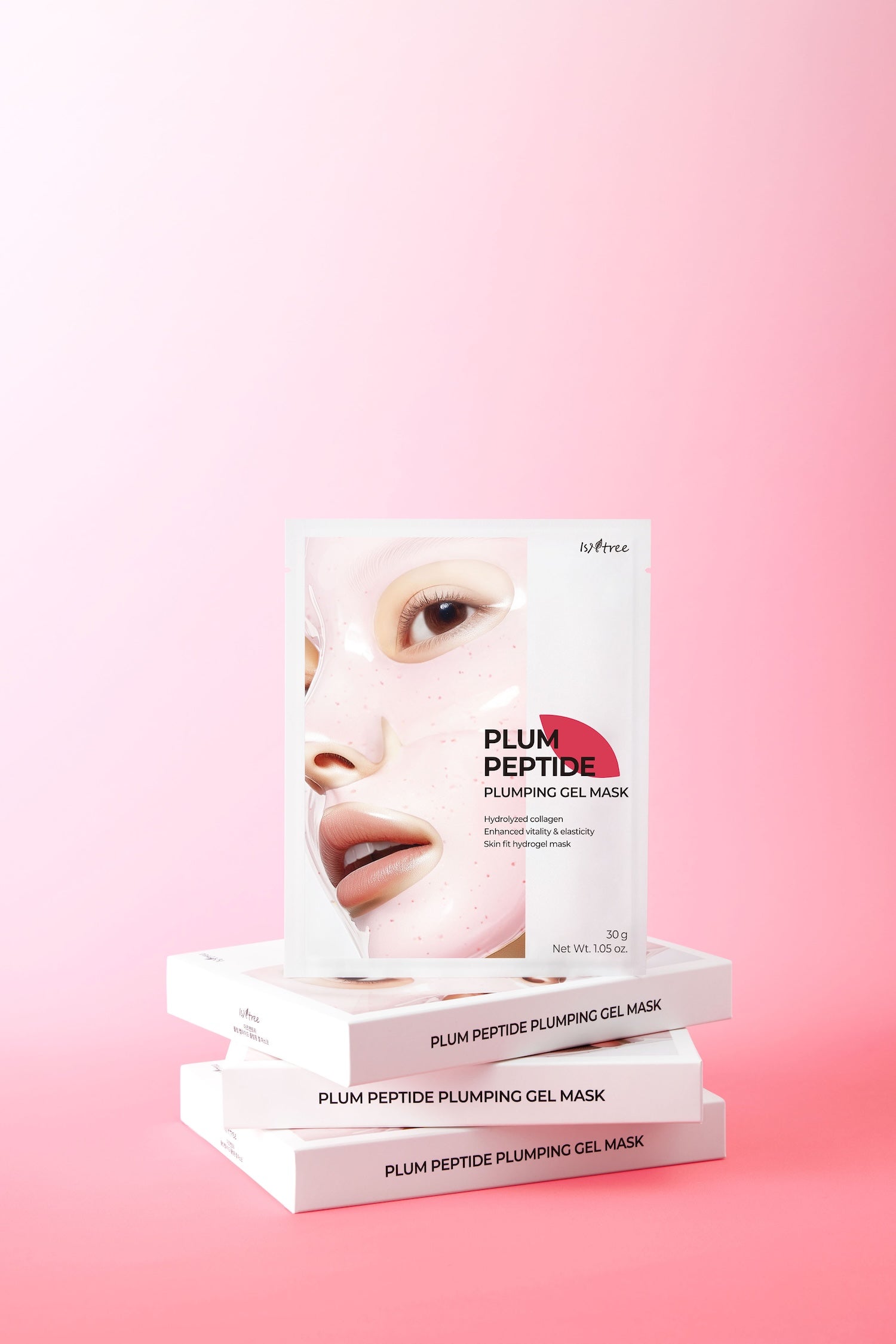 Isntree Plum Peptide Plumping Gel Mask 30g*4ea