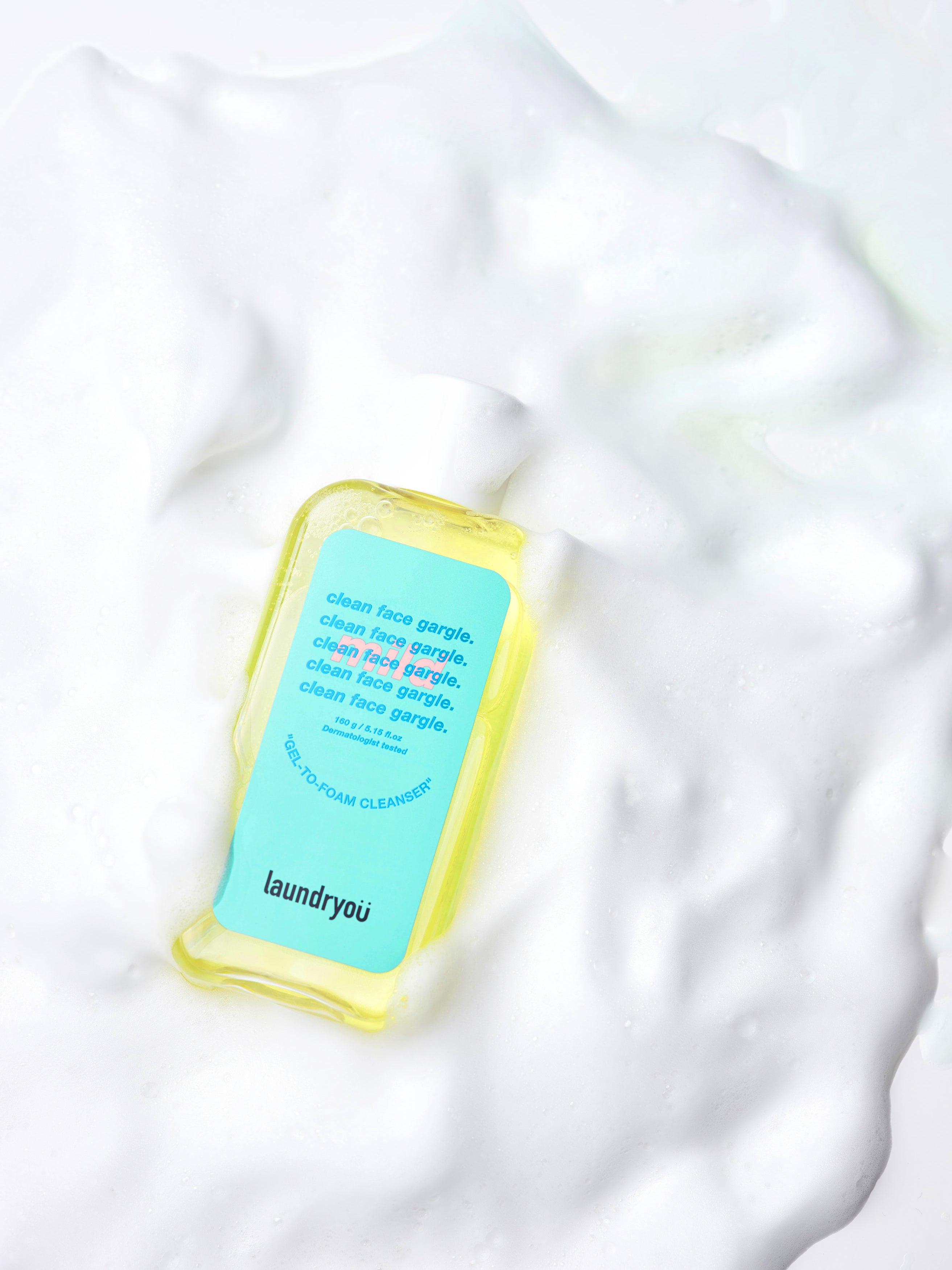 Laundryou Clean Face Gargle Gel-to-Foam Cleanser Mild