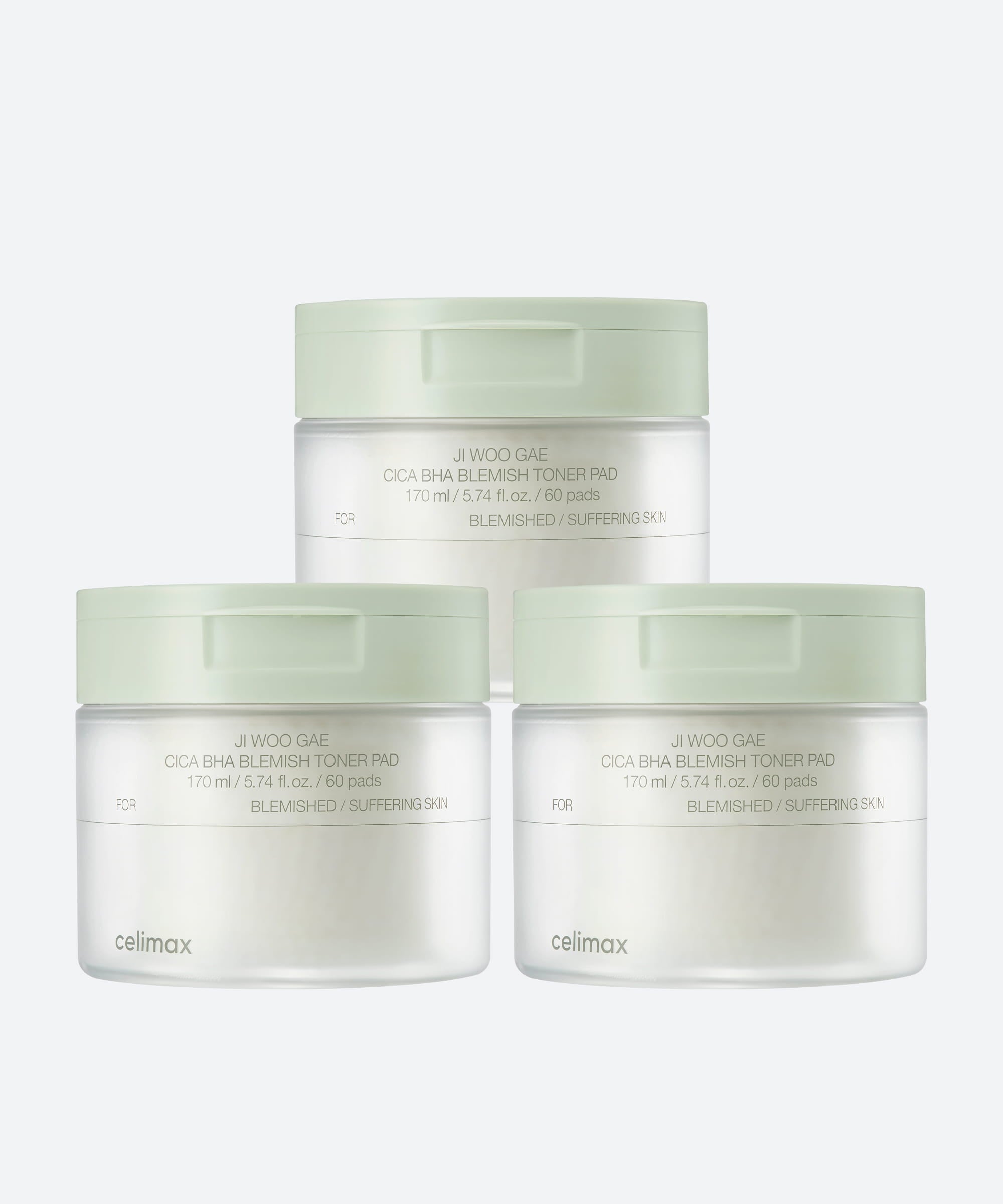 celimax Ji Woo Gae Cica BHA Blemish Toner Pad