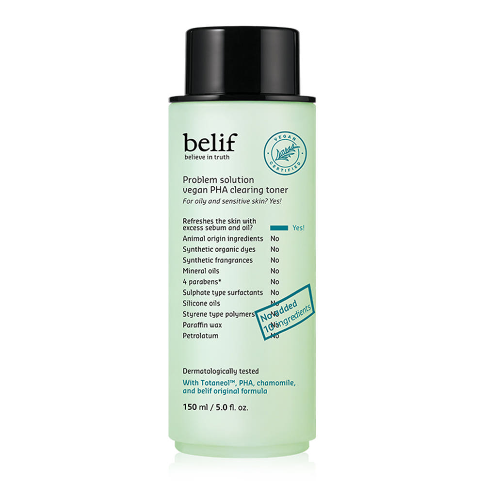 Belif Problem Solution vegan PHA clearing toner 150ml